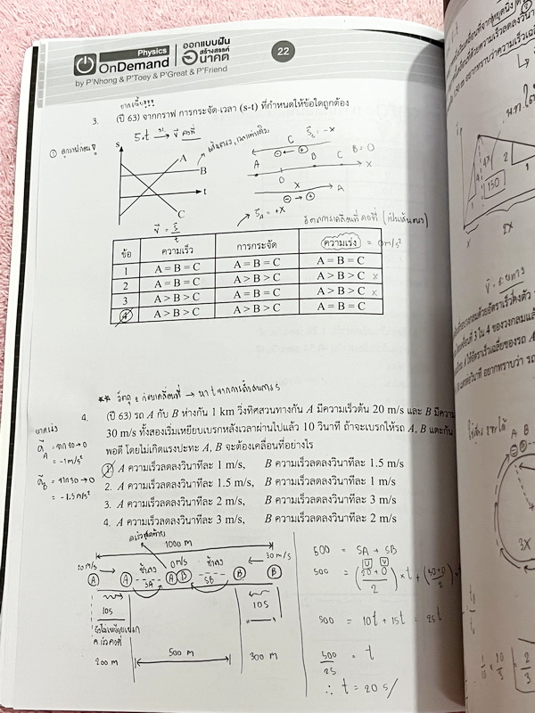 ►หนังสือสอบเข้าเตรียมอุดม◄ หนังสือกวดวิชาออนดีมานด์ ติวเข้มฟิสิกส์เตรียมอุดม เล่ม 1+2 มีสรุปเนื้อหา แนวข้อสอบและโจทย์แบบฝึกหัด มี Key Idea for TU จุดสำคัญที่ต้องท่องจำให้ขึ้นใจก่อนเข้าห้องสอบเตรียมอุดม ในหนังสือมีจดเล็กน้อย ด้านหลังมีเฉลยครบทุกข้อ