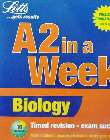 หนังสือชีววิทยา ภาษาอังกฤษ A2 in a week : Biology พร้อมแบบฝึกหัดและเฉลย