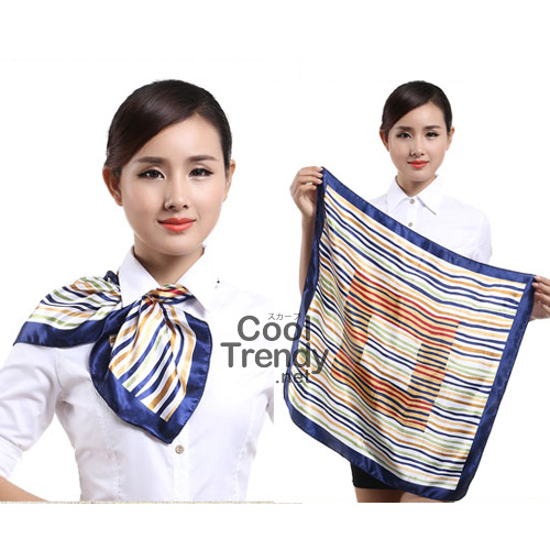 ผ้าพันคอจัตุรัส ผ้าพันคอ uniform รหัส S10 - size 60 x 60 cm