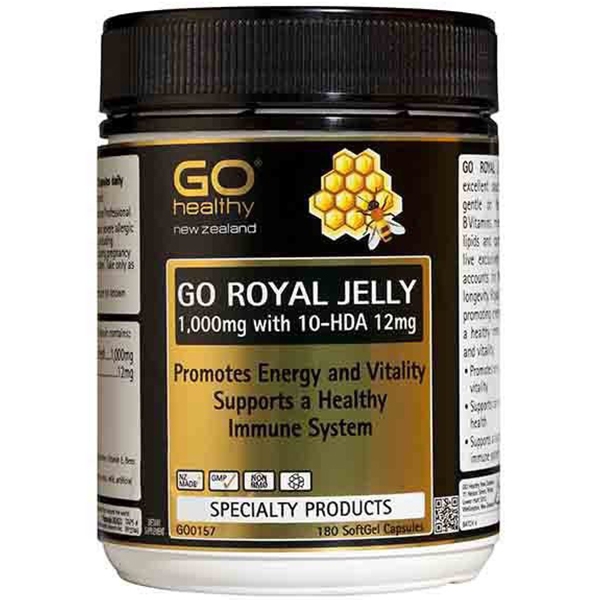 พร้อมส่งฟรี นมผึ้งนิวซีแลนด์ Go Healthy Royal jelly