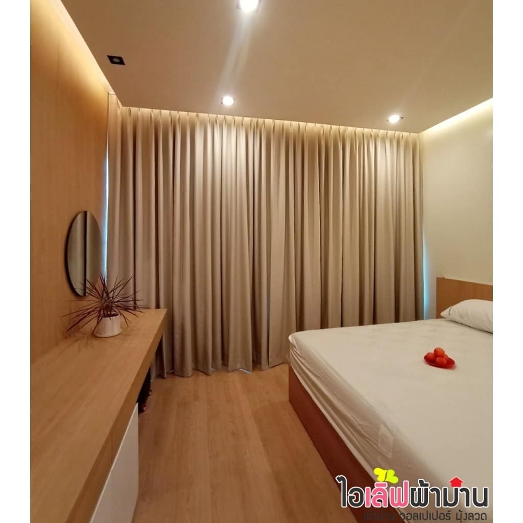 [H494] บ้านกลางกรุง สยาม-ปทุมวัน ผ้าม่านแบรนด์ VC fabric ทั้งห้องค่ะ ในงบ 3x,xxx บาท ขอบคุณลูกค้าที่ใช้บริการค่า