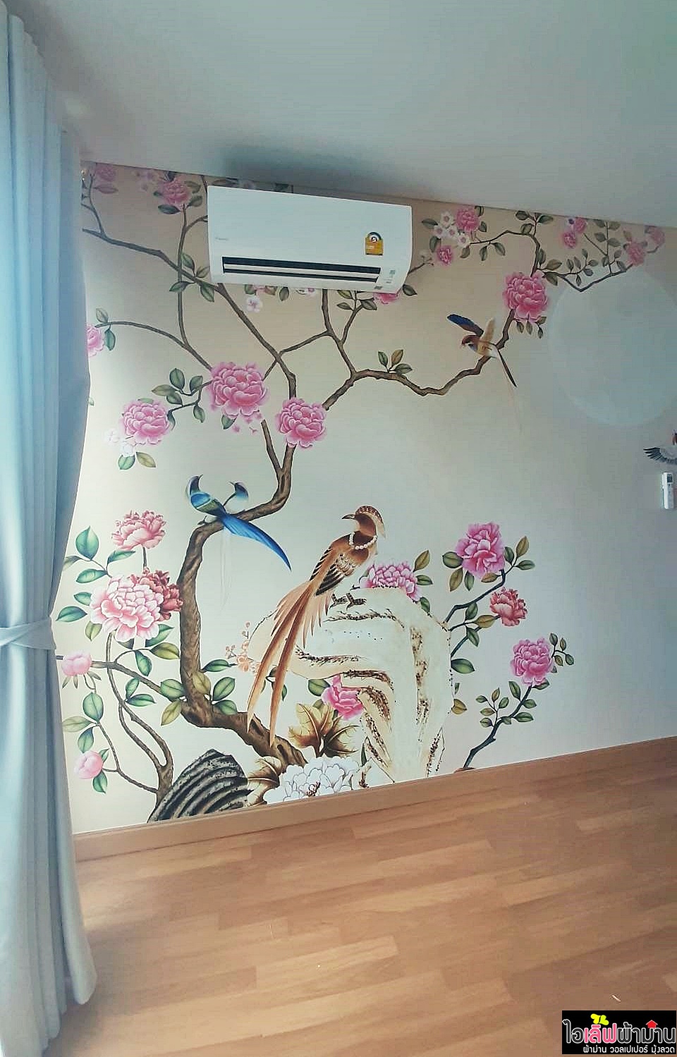 [C244] ผลงานติดตั้งวอลเปเปอร์แบบสั่งพิมพ์ หน้างาน "คอนโดลุมพินี เพลส รัชดา-สาธุ"