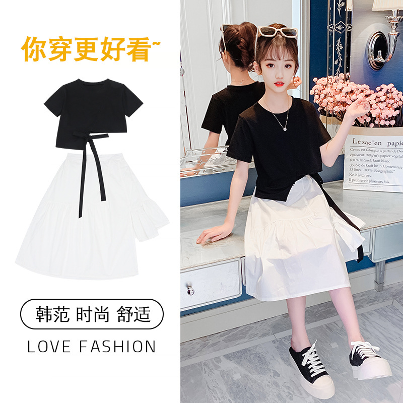 dr5158 เสื้อ+กระโปรง เด็กโต 3 ตัวต่อแพ็ค 110-170 (เลือกไซส์ได้ให้ครบแพ็ค)