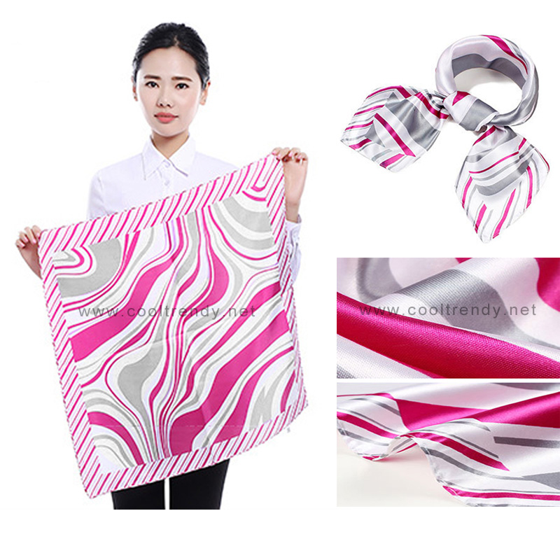 ผ้าพันคอจัตุรัส ผ้าพันคอ uniform รหัส S32 - size 60 x 60 cm