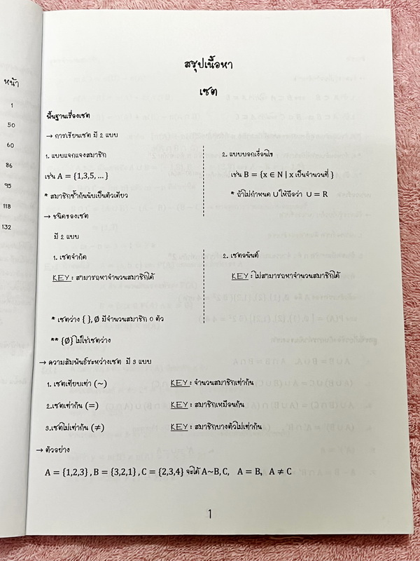 ►Zoneteen Math◄ หนังสือสรุปเนื้อหาที่ใช้บ่อยๆจากรุ่นพี่ที่ติดหมอ/วิศวะ เป็นหนังสือที่เปรียบเสมือนมรดกตกทอดความรู้จากรุ่นสู่รุ่น ข้างในมีสรุปเนื้อหาวิชาคณิตศาสตร์ มี Key สำคัญที่ควรจำ รวมถึง Trick เทคนิคลัดและสิ่งที่ควรทำก่อนเมื่อเจอโจทย์ มีโจทย์ที่ออกสอบบ