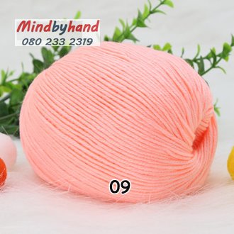 ไหมพรม Baby รหัสสี 09 Meat Powder