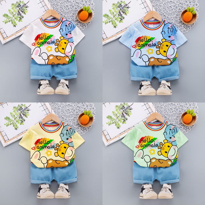 ha1521 เสื้อ+กางเกง size 80-120 จำนวน 5 ตัวต่อแพ็ค