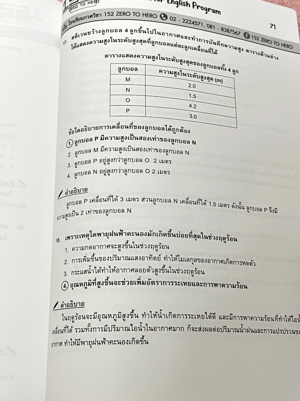 ►หนังสือสอบเข้าม.1◄ หนังสือเรียนพิเศษ Zero To Hero วิชาวิทยาศาสตร์ English Program รวมแนวข้อสอบโจทย์ภาษาอังกฤษ พร้อมคำแปล และเฉลยคำตอบแบบละเอียด เหมาะสำหรับเด็กที่กำลังเตรียมตัวสอบเข้าม.1 EP English Program หนังสือใหม่ไม่มีรอยขีดเขียน