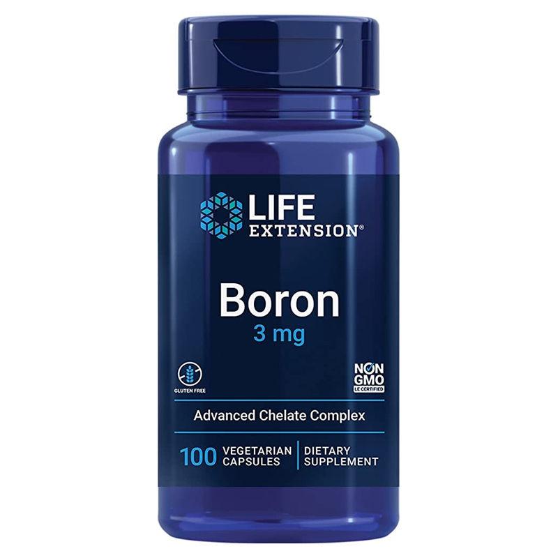พร้อมส่งฟรี Life Extension Boron 3 mg 100 Vegetarian Capsules