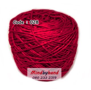 ไหมเบบี้ซิลค์ (ฺBaby Silk) รหัสสี 028 สีแดงเข้ม