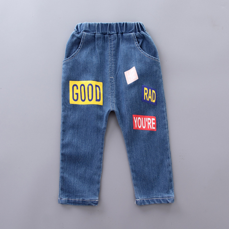ha615 เสื้อแขนยาว+กางเกงยีนส์ขายาว size 80-110 4ตัวต่อแพ็ค