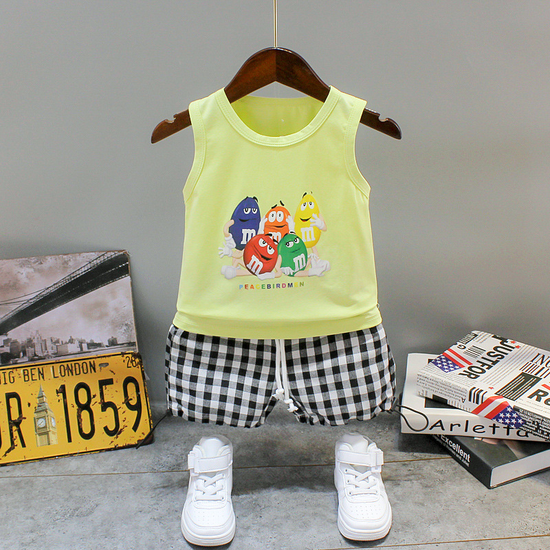 ha1544 เสื้อกล้าม+กางเกง size 80-120 จำนวน 5 ตัวต่อแพ็ค