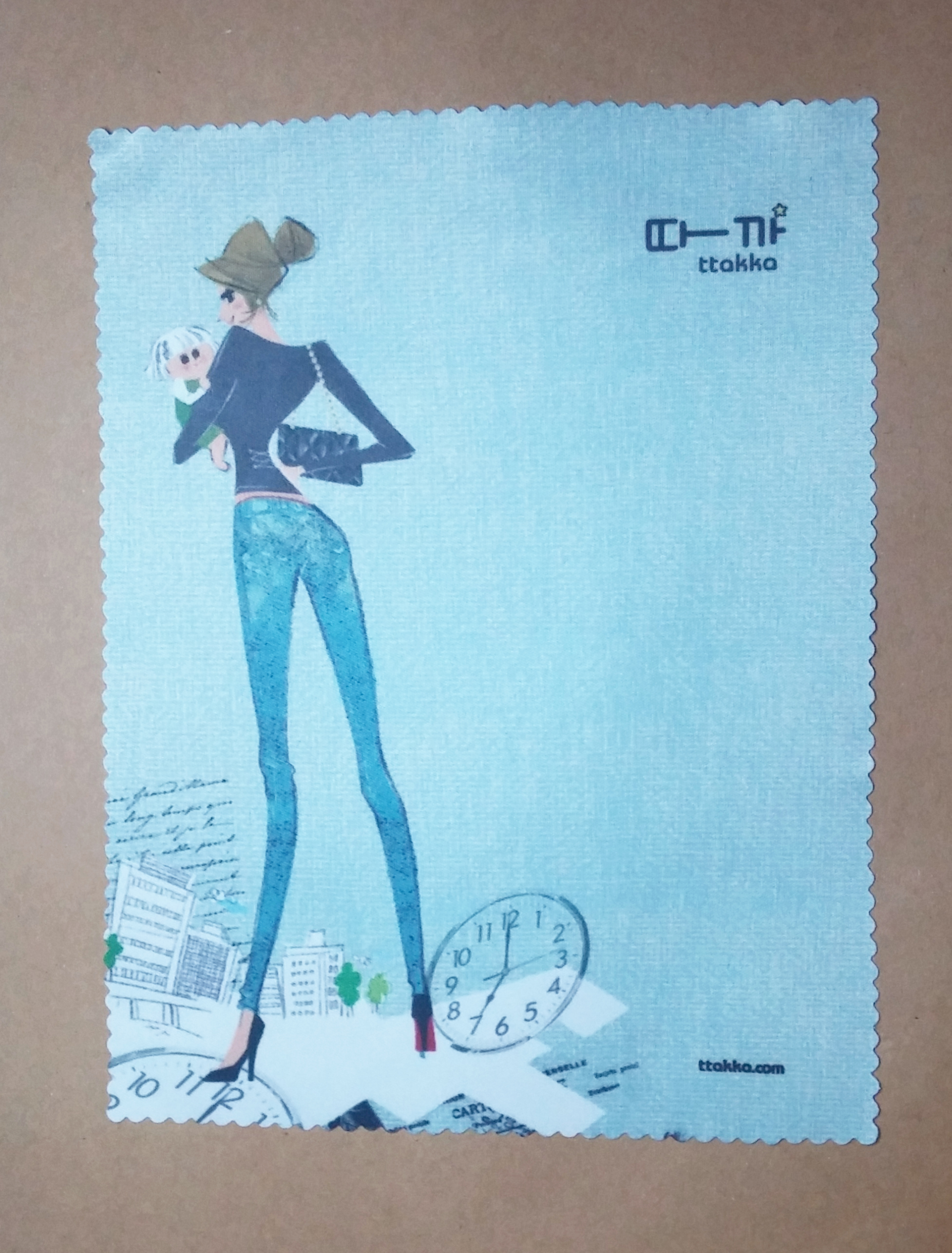 ผ้าเช็ดเลนส์ micro-fiber พิมพ์ลาย pretty jean