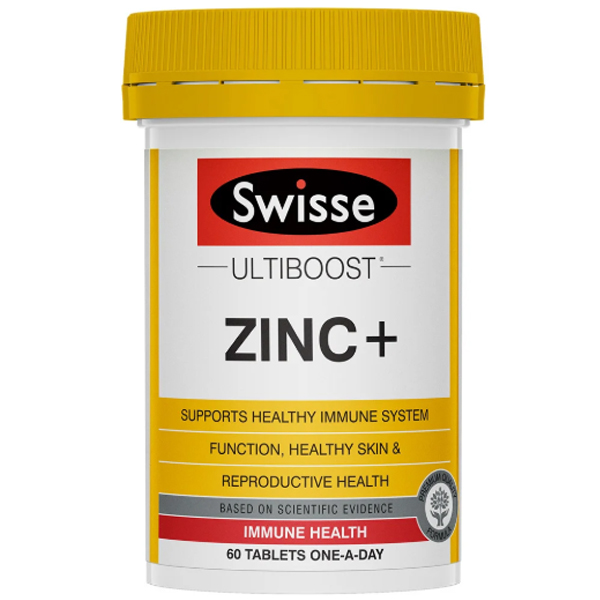 พร้อมส่ง ลดสิว Swisse Ultiboost Zinc+ 60 เม็ด