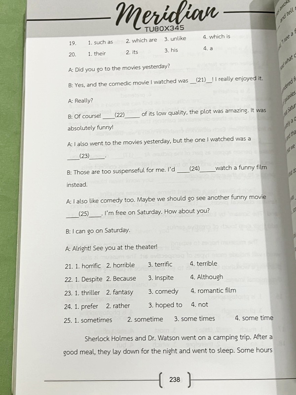 ►สอบเข้าเตรียมอุดม◄ หนังสือ Meridian หนังสือรวมโจทย์ข้อสอบวิชาวิทยาศาสตร์ คณิตศาสตร์ อังกฤษ ด้านหลังมีเฉลยละเอียดครบทุกข้อ มี Checklist หัวข้อต่างๆเพื่อให้สำรวจตัวเองว่ามีความพร้อมจะทำข้อสอบเตรียมอุดมแล้วรึยัง หนังสือมีเขียนเล็กน้อยบางหน้าด้วยดินสอ หนังสื