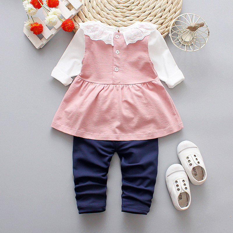 ha534 ชุดสูทเสื้อแขนยาว+กางเกงเกง+มินิเดรส size 80-110 4ตัวต่อแพ็ค