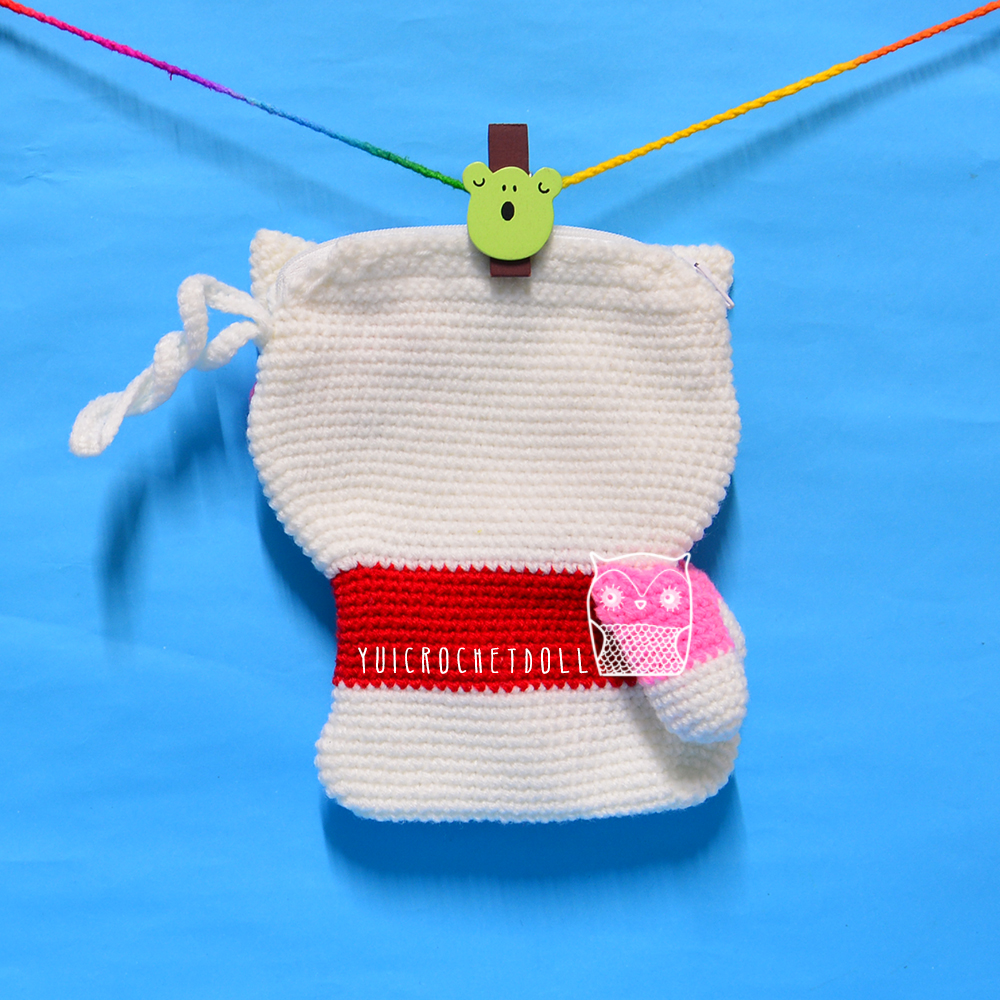 กระเป๋าไหมพรม สายคล้องมือ คิตตี้