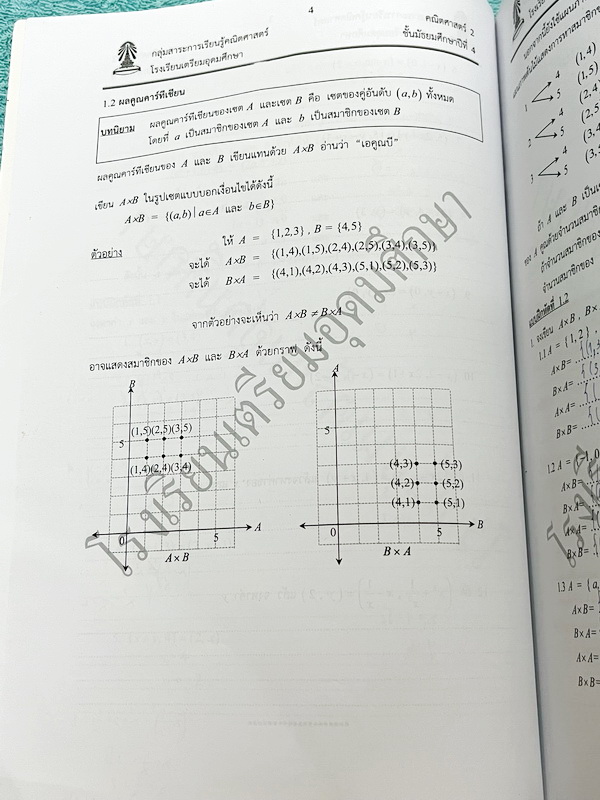 ►หนังสือเรียนโรงเรียนเตรียมอุดม◄ เอกสารประกอบการเรียนวิชาคณิตศาสตร์ ความสัมพันธ์ฟังก์ชัน ระดับชั้น ม.4 จัดทำโดยกลุ่มสาระการเรียนรู้คณิตศาสตร์ สรุปเนื้อหาสูตรสำคัญ เนื้อหาตีพิมพ์สมบูรณ์ทั้งเล่ม มีโจทย์เข้มข้น จดบางหน้า จดละเอียด ไม่มีเฉลย
