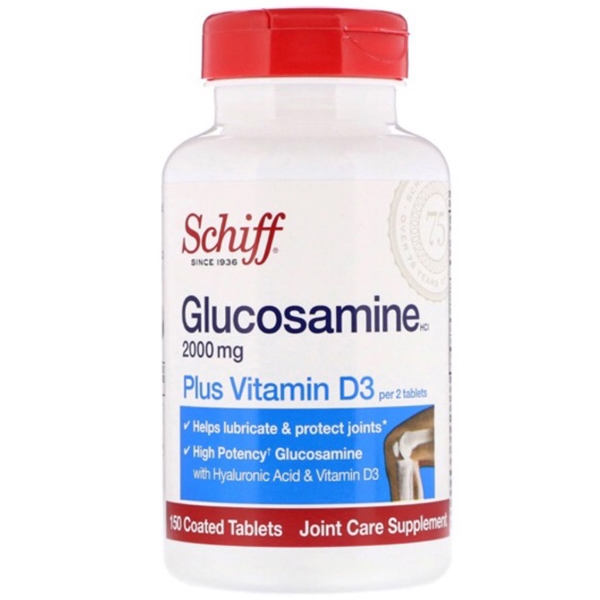 พร้อมส่ง กลูโคซามีน Schiff Glucosamine Plus Vitamin D3 2000mg.