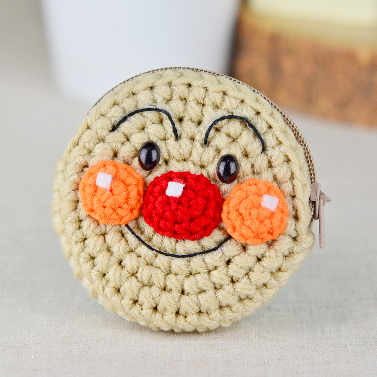 แพทเทิร์นกระเป๋าใส่เหรียญ ทรงกลม