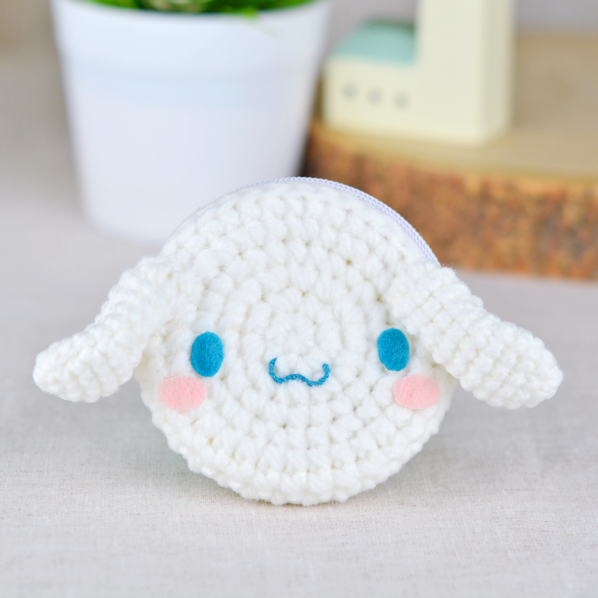 แพทเทิร์นกระเป๋าใส่เหรียญ ทรงกลม