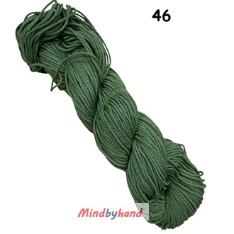 เชือกฟอกนิ่ม เกรด A แบบไจ 46 สีเขียวขี้ม้า