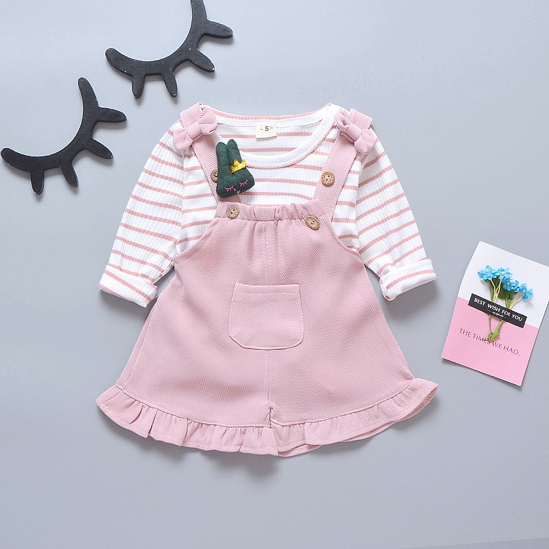 ha522 เสื้อแขนยาว+เอี๊ยม size 80-110 4ตัวต่อแพ็ค