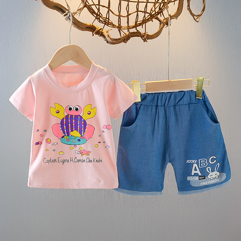 ha1372 เสื้อ+กางเกง size 80-110 จำนวน 4 ตัวต่อแพ็ค