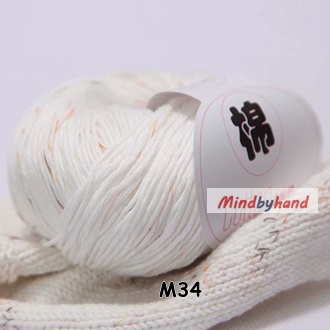 ไหมพรมเพียวคอตตอล รหัสสี M34