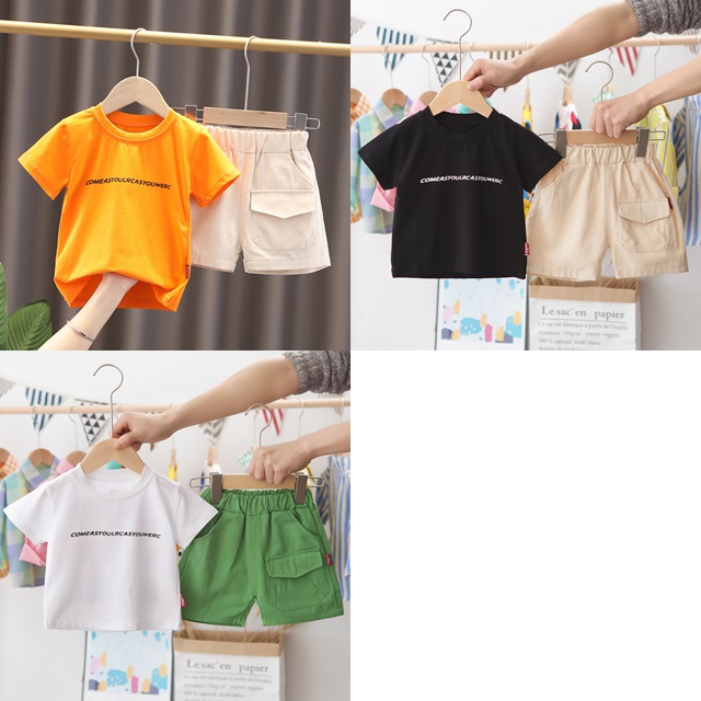 ha1445 เสื้อ+กางเกง size 80-120 จำนวน 5 ตัวต่อแพ็ค