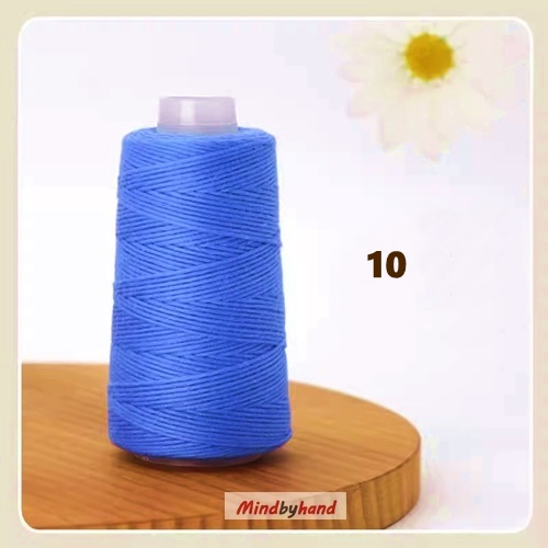 ไหมฝ้ายธรรมชาติ 10 deep sky blue