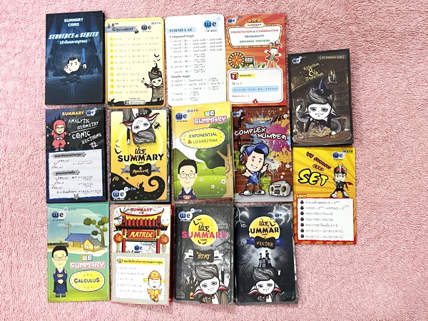 ►วีเบรน◄ Set หนังสือเรียนวิชาคณิตศาสตร์ Admission Math ทั้งเซ็ท 14 เล่ม + การ์ตสรุปสูตรอีก 14 แผ่นในหนังสือทุกเล่มมีสรุปสูตรเนื้อหาสำคัญ โจทย์แบบฝึกหัด และมีเฉลยวิธีทำอย่างละเอียดบางข้อ ทุกเล่มใหม่เอี่ยม ไม่มีรอยขีดเขียน ยกเว้นเล่มตรรกศาสตร์ ลำดับและอนุกร