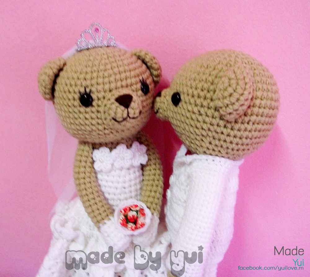 ตุ๊กตาแต่งงาน หมีบ่าว-สาว 14 นิ้ว