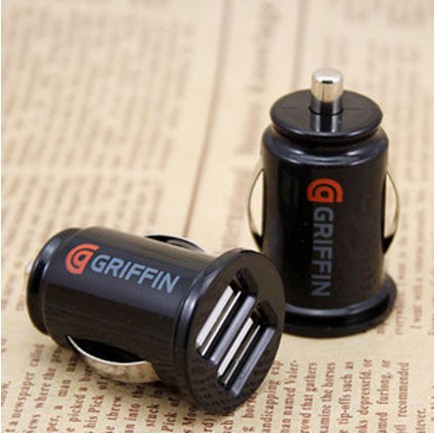 ที่ชาร์จในรถยนต์ USB 2 ช่อง2.1A ( GRIFFIN IPHONE IPAD USB CHARGER ADAPTER )