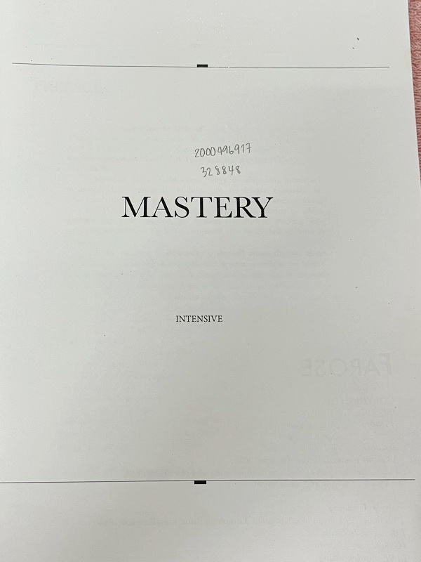 ►หนังสือฟารอส◄ หนังสือกวดวิชาภาษาอังกฤษฟารอส Farose Academy เล่ม Mastery Intensive ในหนังสือมีสรุปเนื้อหาสั้นๆกระชับ มีพาร์ท Grammar , Vocab , Reading มีโจทย์เข้มข้นประจำบท จดครบเกือบทั้งเล่ม จดละเอียด