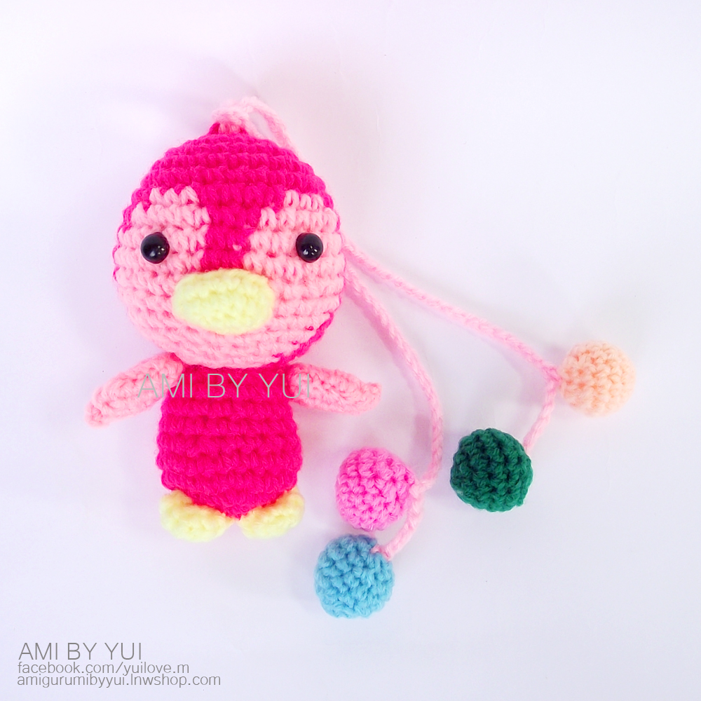 พวงห้อยกระเป๋าเพนกวิน Colorful