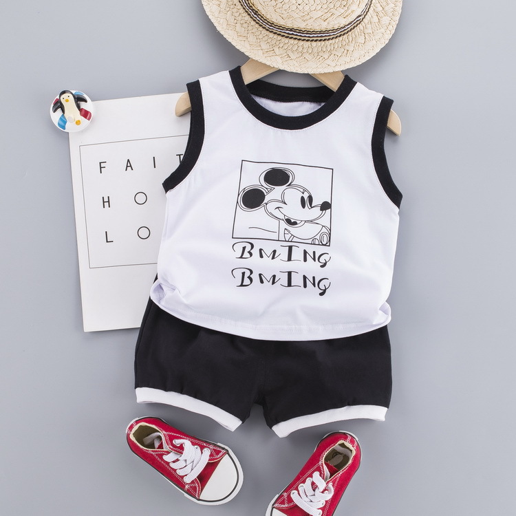 ha1612 เสื้อกล้าม+กางเกง size 80-110 จำนวน 4 ตัวต่อแพ็ค