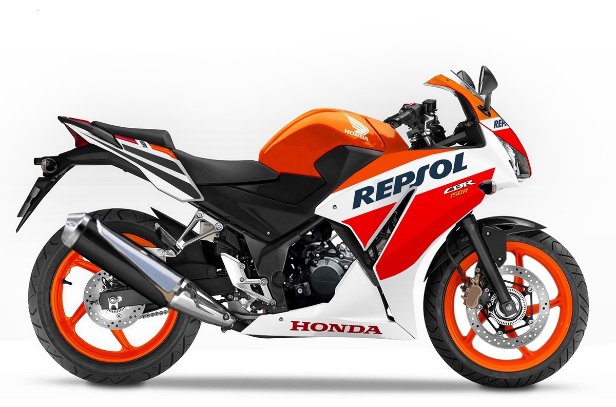 สติ๊กเกอร์ CBR150R REPSOL ปี 2016 ติดรถสีส้ม
