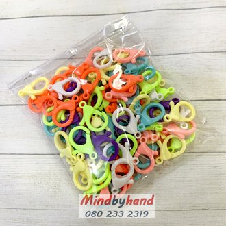 ก้ามปู พลาสติก ขนาด 1.8x3 cm.