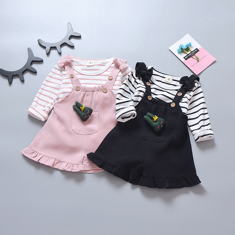 ha522 เสื้อแขนยาว+เอี๊ยม size 80-110 4ตัวต่อแพ็ค