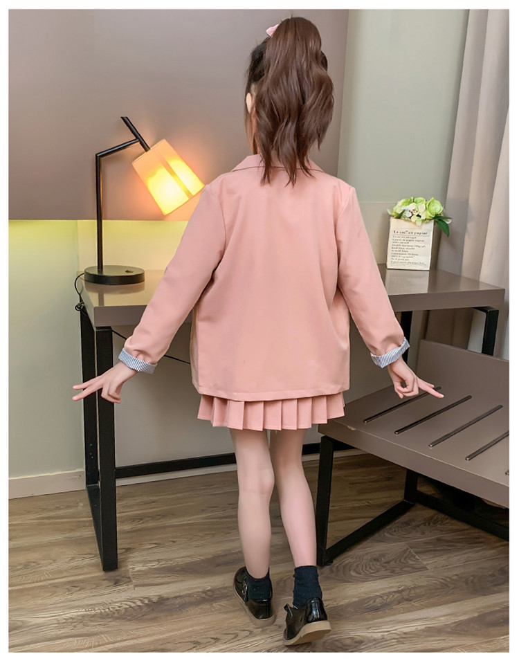 pa541 ชุดสูท เสื้อ+กระโปรง 110-160 จำนวน3 ตัวต่อแพ็ค (เลือกไซส์ได้ให้ครบแพ็ค)