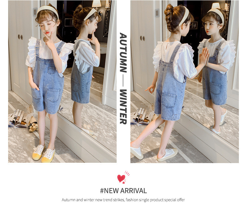 dr4046 เสื้อ+เอี๊ยม เด็กโต 3 ตัวต่อแพ็ค 120-160 (เลือกไซส์ได้ให้ครบแพ็ค)