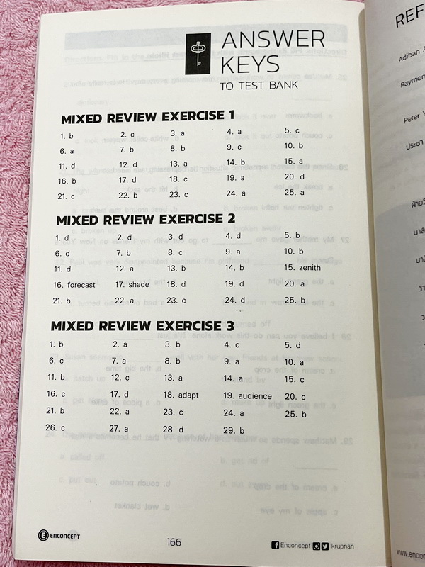 ►ครูพี่แนน Enconcept◄ Junior Vocab มีสรุปวิธีการดูคำศัพท์ การสังเกตการเดาความหมายคำศัพท์จากบริบท มีลักษณะรูปแบบข้อสอบที่ชอบออกเป็นประจำ มี Quick Tips ที่น่าสนใจ มีโจทย์ข้อสอบความยากง่ายหลายระดับตั้งแต่ Basic จนถึง Real Exam ด้านหลังมี Answer Key เฉลยครบทุ