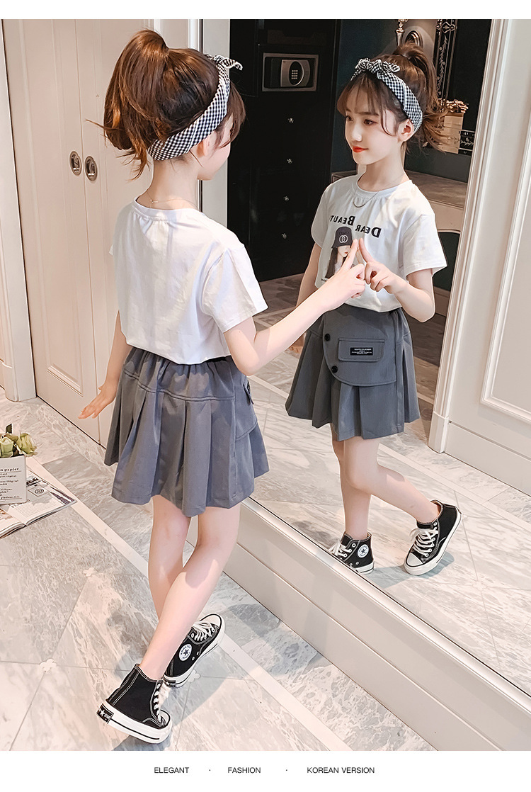 dr4995 เสื้อ+กระโปรง เด็กโต 3 ตัวต่อแพ็ค 110-170 (เลือกไซส์ได้ให้ครบแพ็ค)