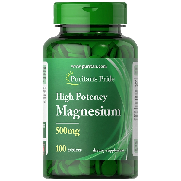 พร้อมส่ง แมกนีเซียม Puritan's Pride High Potency Magnesium 500 mg