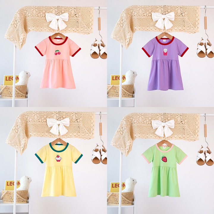 ha1752 เดรส size 80-130 จำนวน 6 ตัวต่อแพ็ค
