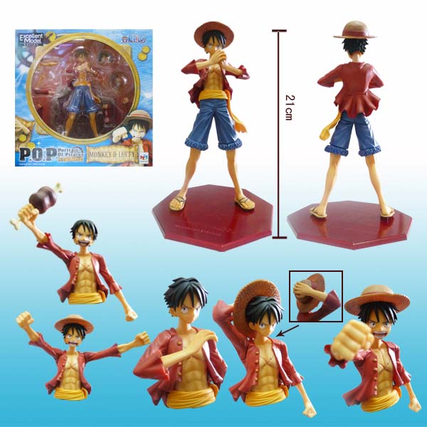 P.O.P Monkey-D-Luffy ฐานเหลี่ยมแดง ชุด5