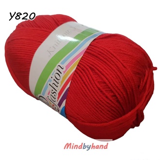 ไหมพรม คอตตอลมายด์ รหัสสี 820 สีแดง