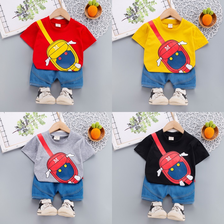 ha1526 เสื้อ+กางเกง size 80-120 จำนวน 5 ตัวต่อแพ็ค