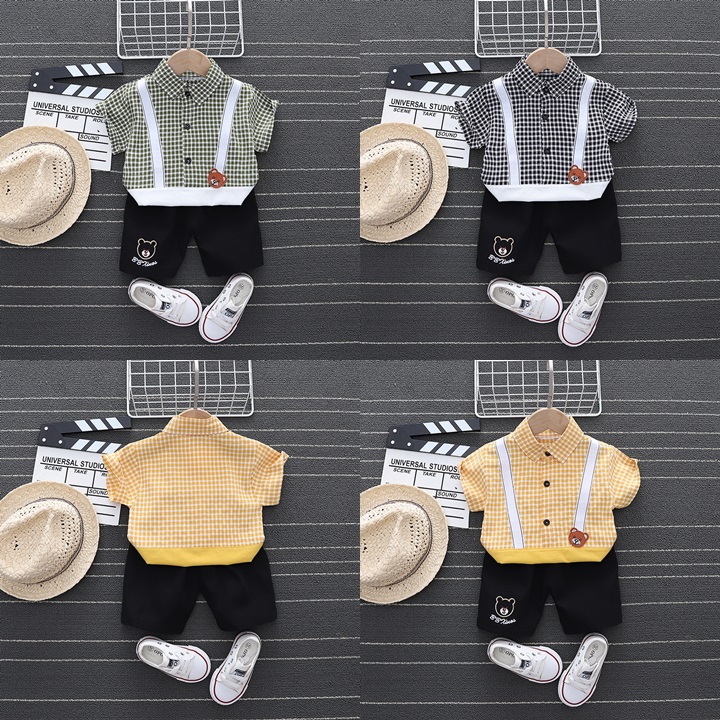 ha1382 เสื้อ+กางเกง size 80-110 จำนวน 4 ตัวต่อแพ็ค